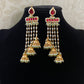 Kundan Drop Jumkas Earrings | Party Wear Earrings