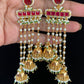 Kundan Drop Jumkas Earrings | Party Wear Earrings