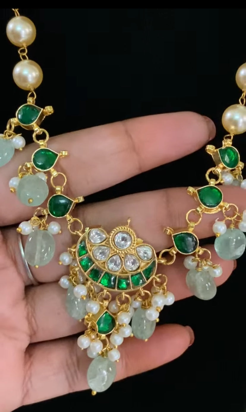 Antique Jadau Kundan Pearl Necklace Set | Indian Jewelry | Gift Idea