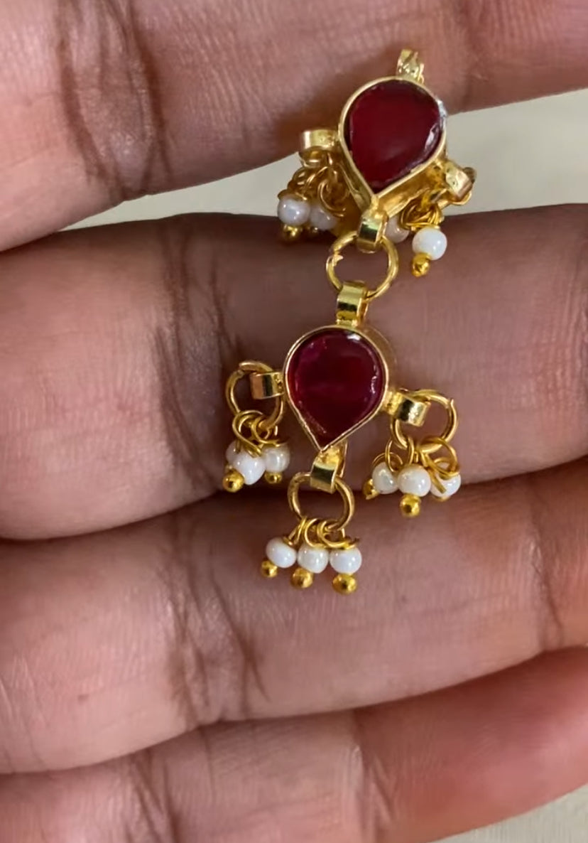 Kundan Beads Necklace With Earrings | Indian Jewelry In USA | Gift Idea