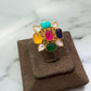 Polki Kundan Finger Ring | Adjustable Finger Ring