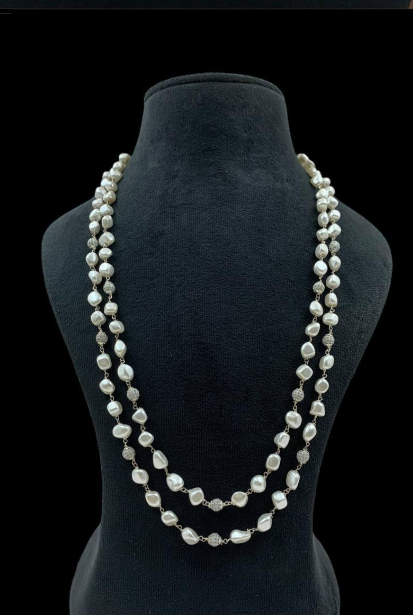 Pearls with Victorian Beads Mala | Indian Jewelry In USA