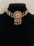 Elegant Jadau Kundan Pendant Choker