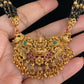 Traditional Lakshmi Pendant Mangalsutra | Indian Black Beads Necklace