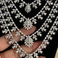 CZ Multi Layered Necklace Set | Indian Bridal Necklace