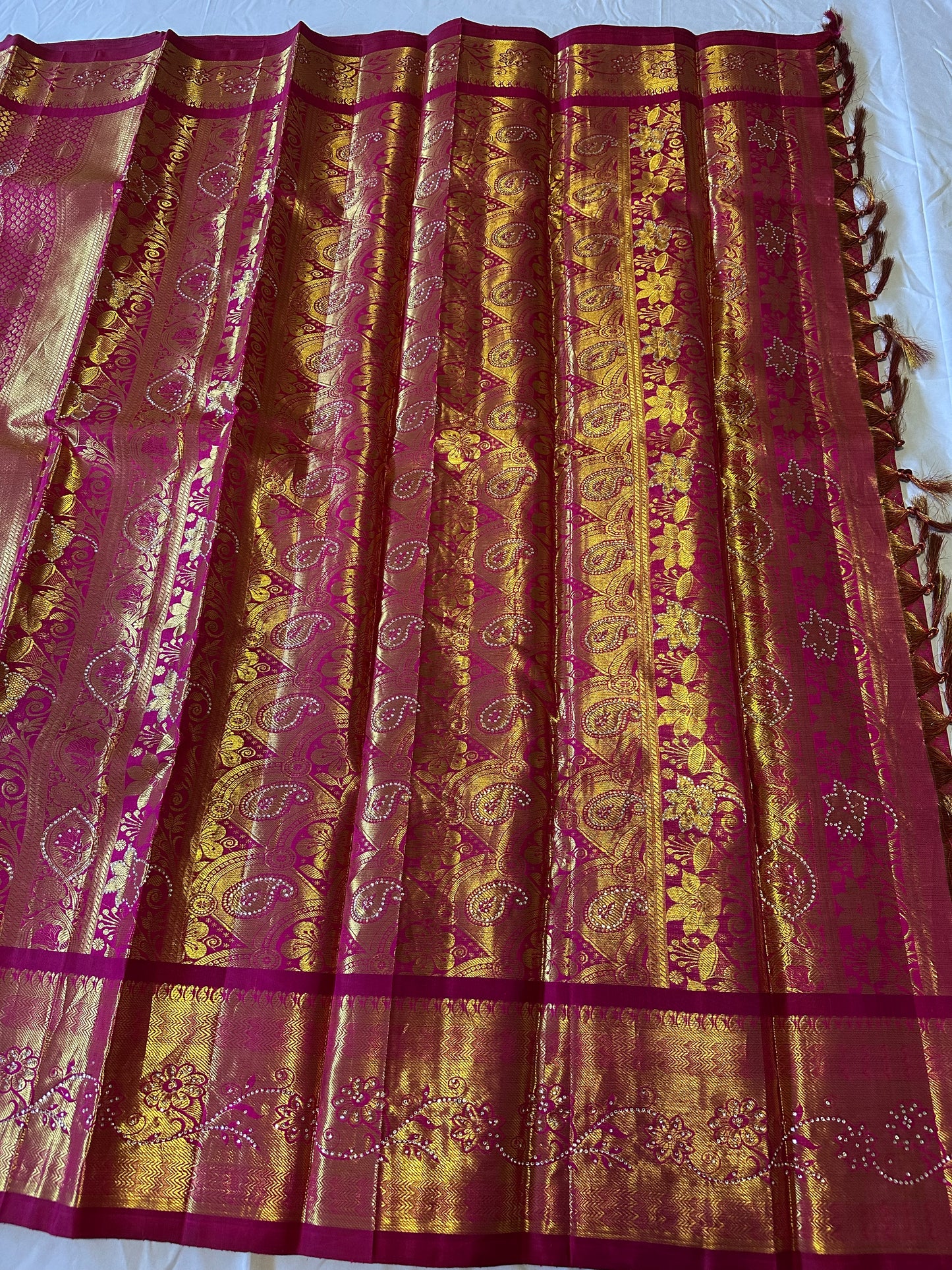 Pure Kanjivaram Pattu Saree | Indian Traditional Saree | Bridal Saree