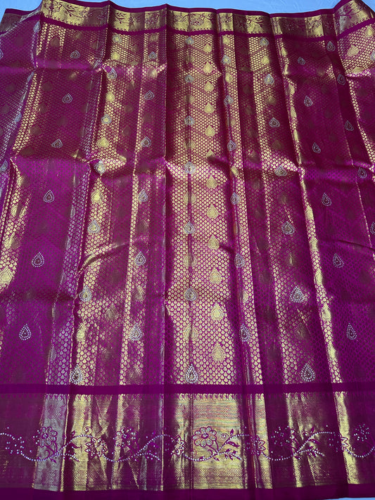 Pure Kanjivaram Pattu Saree | Indian Traditional Saree | Bridal Saree