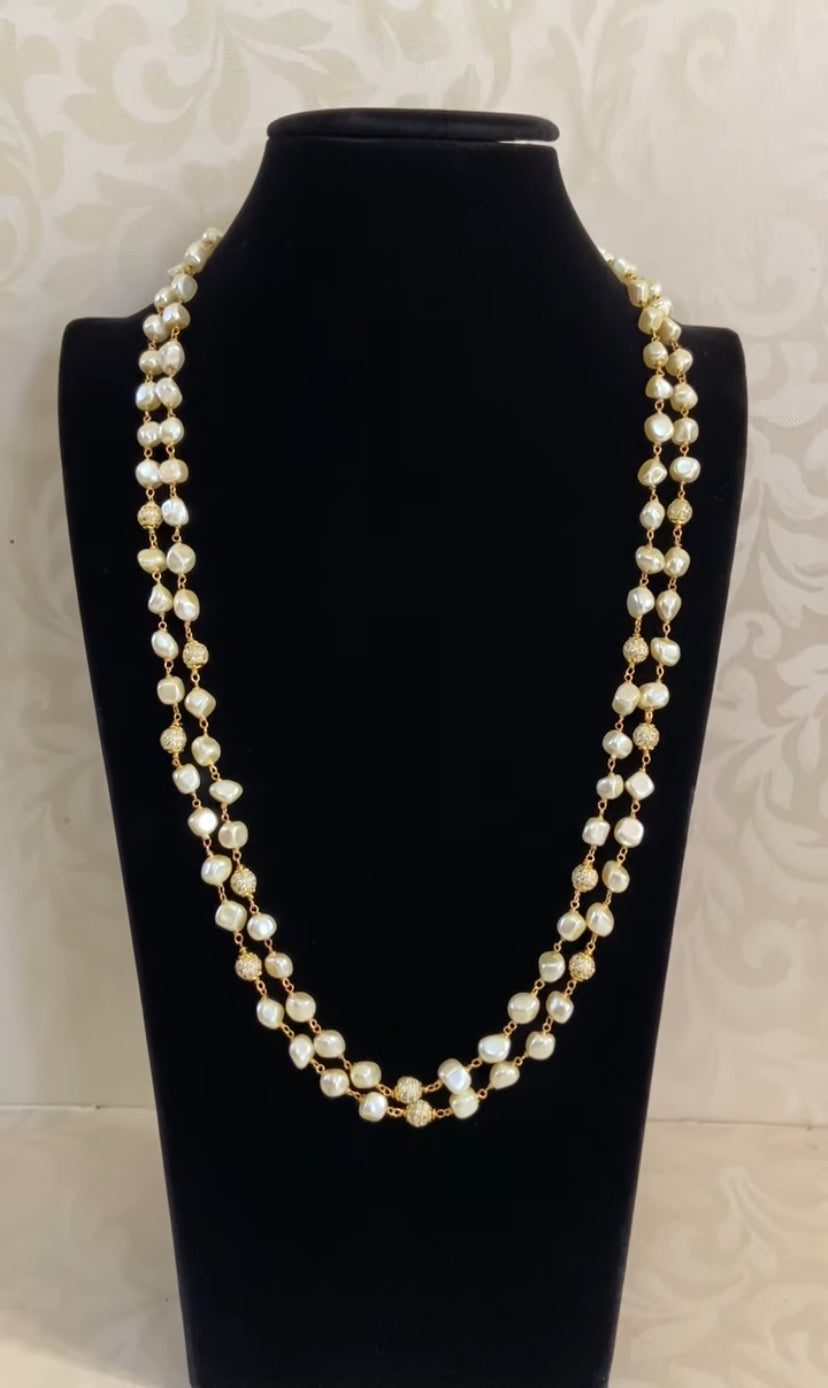 Pearls with Victorian Beads Mala | Indian Jewelry In USA