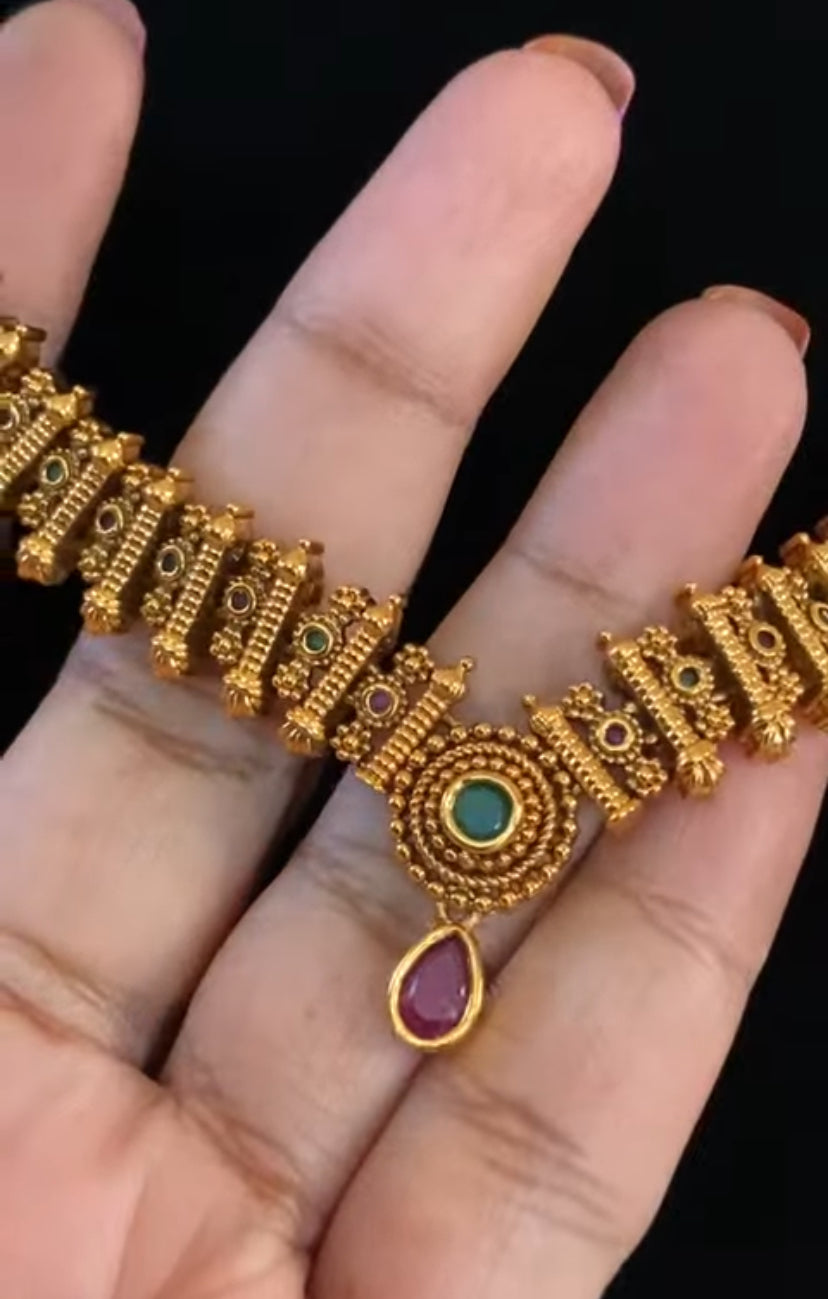 Antique Classic Necklace Set | Indian Traditional Jewelry In USA