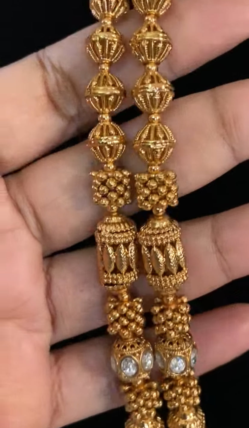 Antique Nakshi Balls Necklace With Jumkis | Indian Traditional Necklace