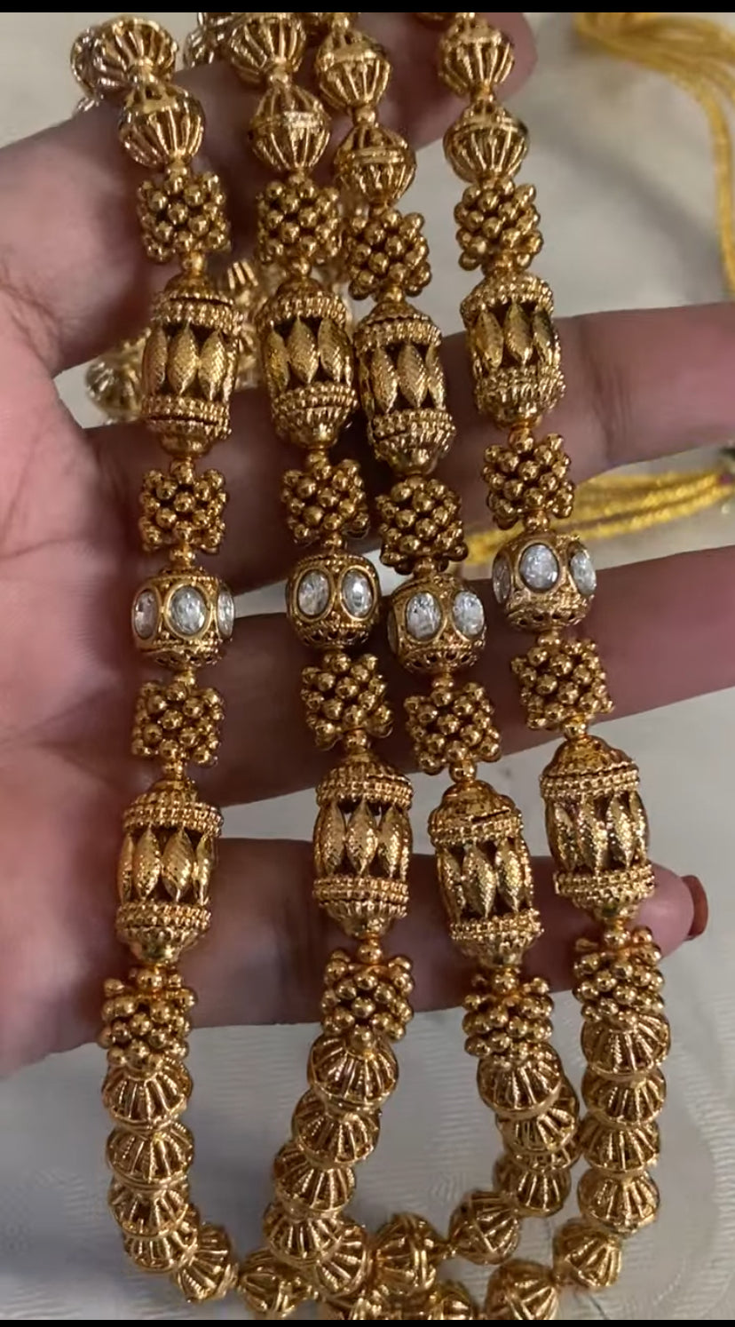 Antique Nakshi Balls Necklace With Jumkis | Indian Traditional Necklace