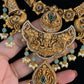Antique Temple Lakshmi Necklace With Earrings  | Indian Traditional Jewelry