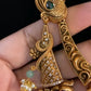Antique Temple Lakshmi Necklace With Earrings  | Indian Traditional Jewelry