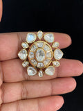 AD Polki Finger Ring |  Indian Fingers Ring