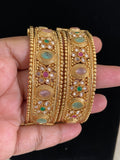 Antique Kundan Openable Bangles | Traditional Bridal Bangles