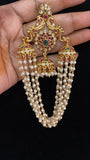 Peacock Pearl Hanging Hair Accessories | Pearl Hair Choti   | Traditional Indian Jewelry