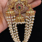 Peacock Pearl Hanging Hair Accessories | Pearl Hair Choti   | Traditional Indian Jewelry
