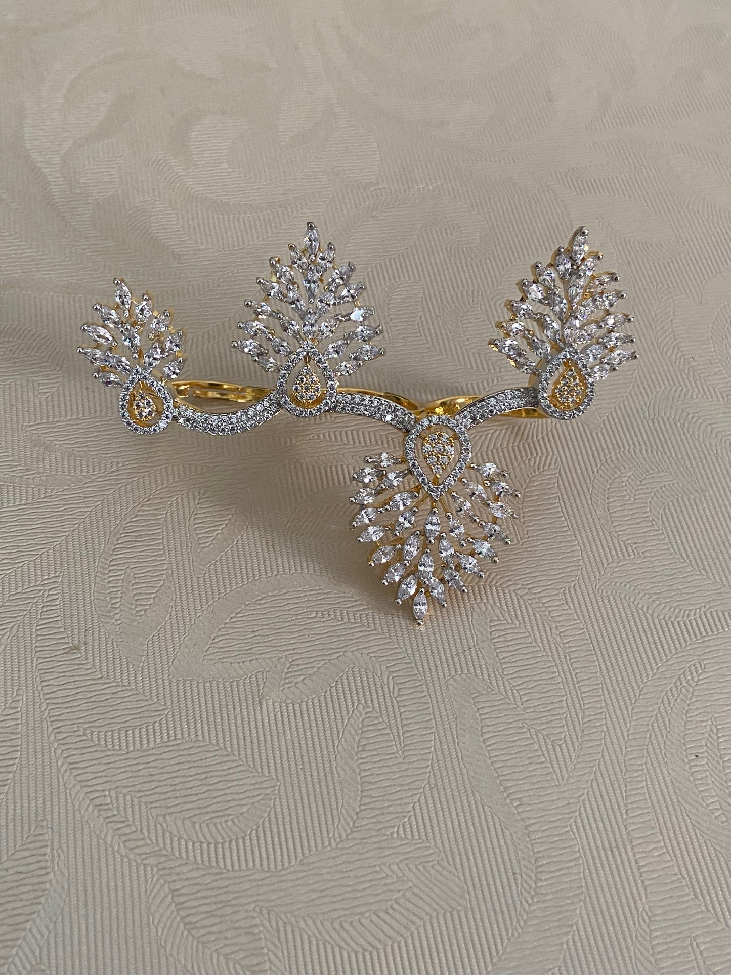 AD Adjustable 3finger Ring  | Indian Fingers Ring