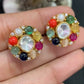 Navaratan Studs | Indian Traditional Earrings