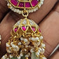 Antique Jadau Kundan Jumkis | Indian Traditional Jumki Earrings