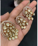 Moissanite Polki Pendant Set | Indian Jewelry In USA