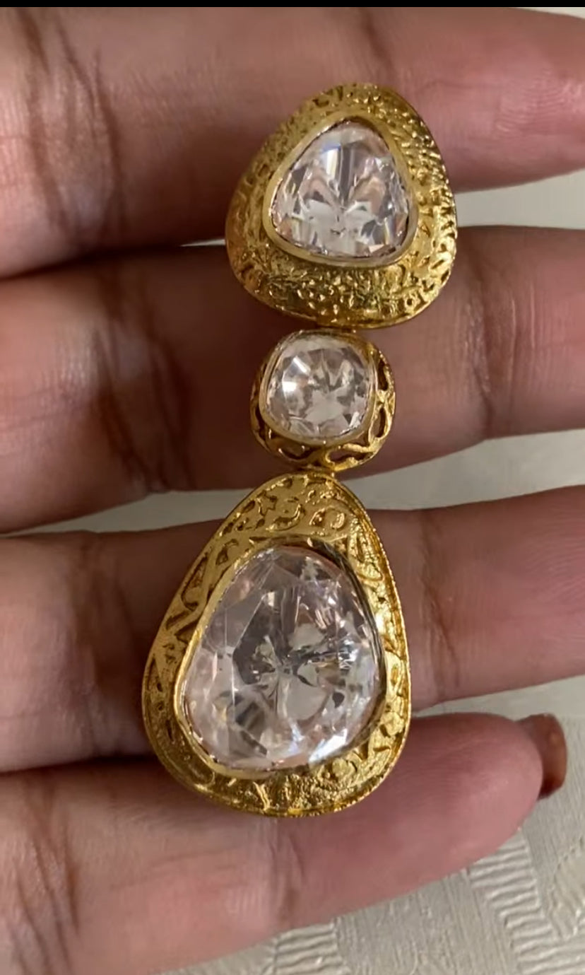 Premium Kundan Necklace With Earrings | Indian Necklace In USA