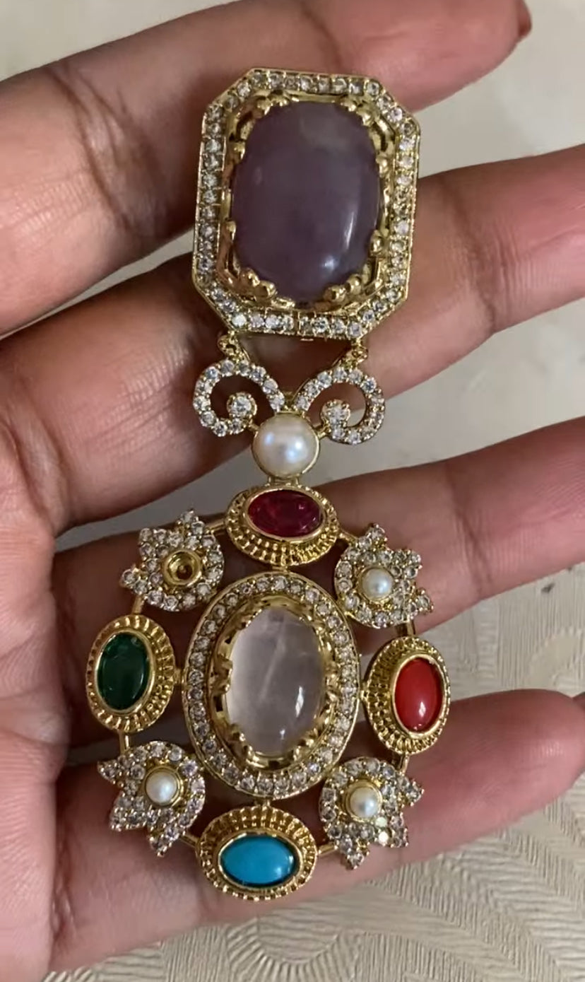 Exclusive Designer Kundan Necklace Set|  Multi Colour Necklace | Indian Jewelry