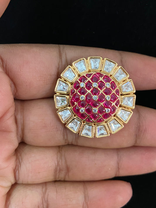 AD Kundan Finger Ring | Adjustble Finger Ring | Gift Idea