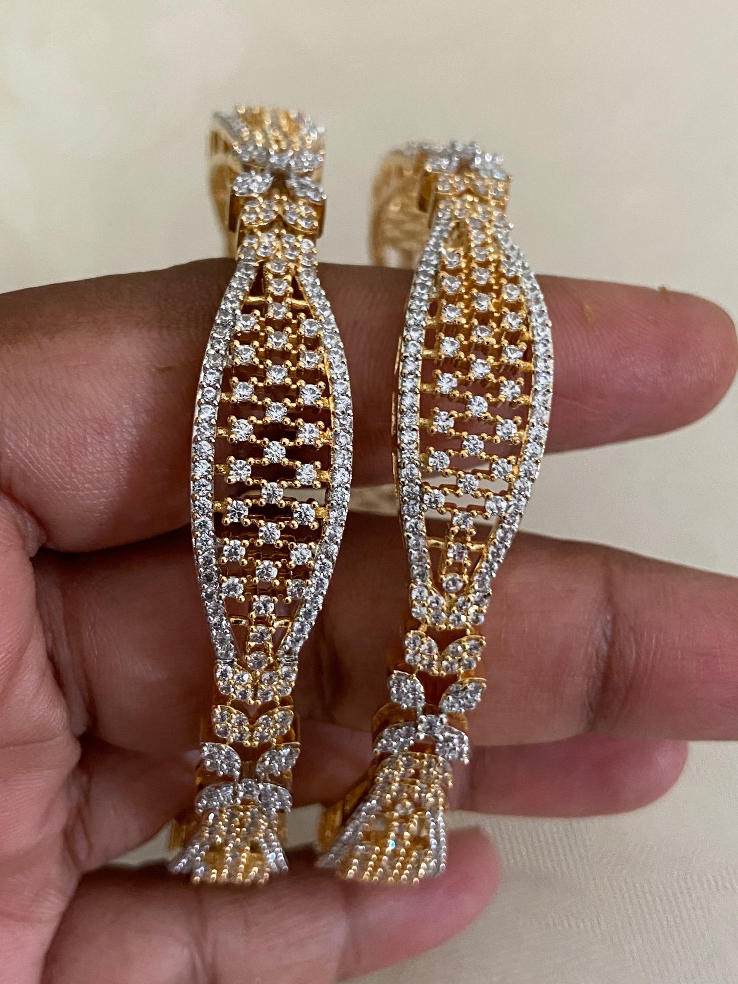 CZ 2 Tone Bangles | Indian Traditional Bangles