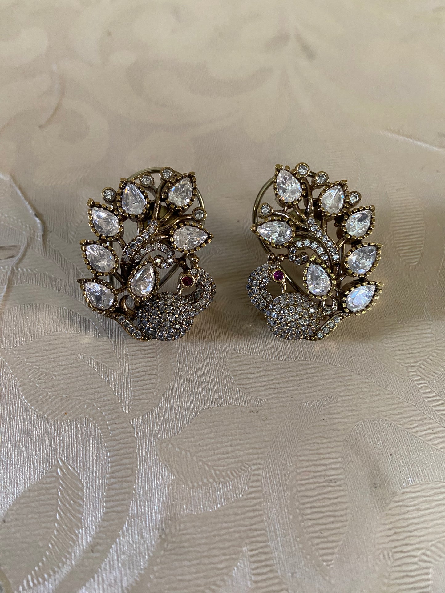 Victorian AD Peacock Earrings | Indian Jewelry In USA
