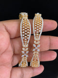 CZ 2 Tone Bangles | Indian Traditional Bangles