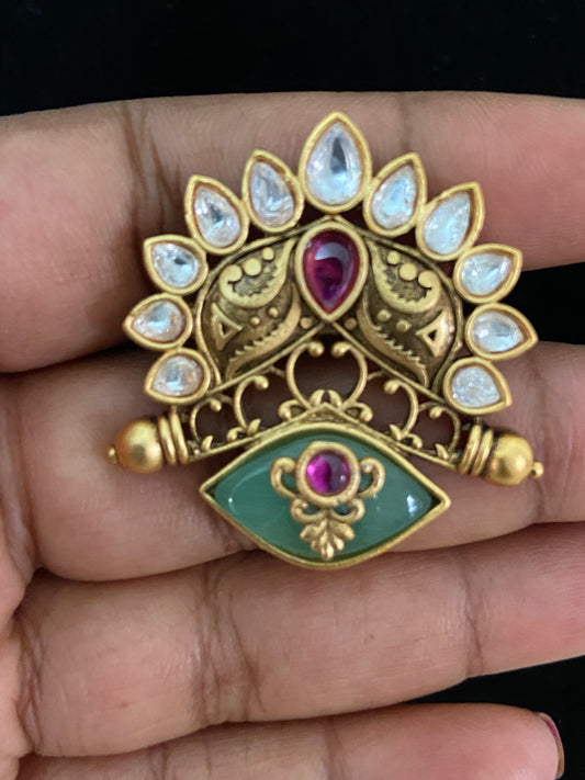Semi Precious Kundan Finger Ring | Adjustble Finger Ring | Gift Idea