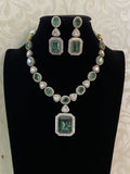 Doublet stone Necklace With Earrings | Indian bridal jewelry