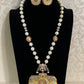 Meenakari Work Pendant Pearl Mala | Precious Pendant Necklace