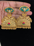 Antique Fusion Kundan Earrings | Latest Indian Jewelry In USA