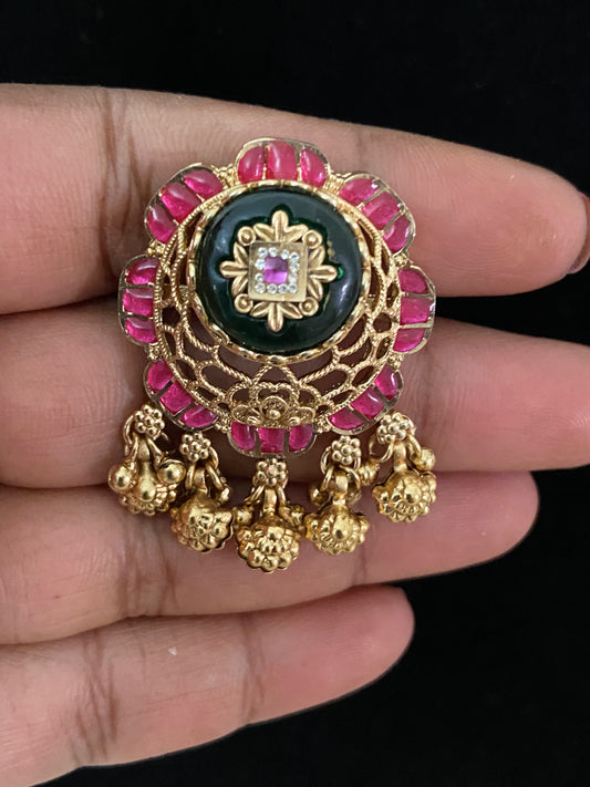Antique Kundan Finger Ring | Indian Jewelry