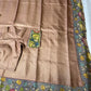 Pure Tussar Kalamkari Printed Attached Border Saree | Partywear Saree | Sarees in USA