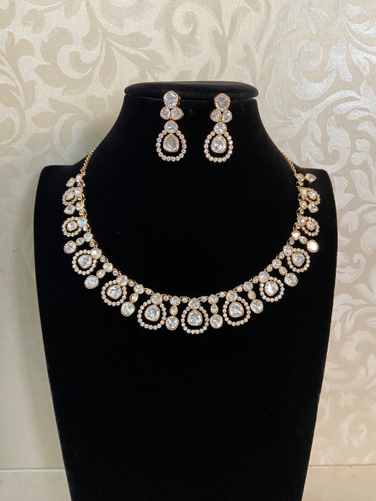 Unique Moissanite Necklace |  Indian jewelry in USA