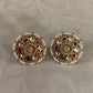 Polki Kundan Earrings | Rajwadi Pearl Kundan Studs