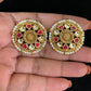 Polki Kundan Earrings | Rajwadi Pearl Kundan Studs
