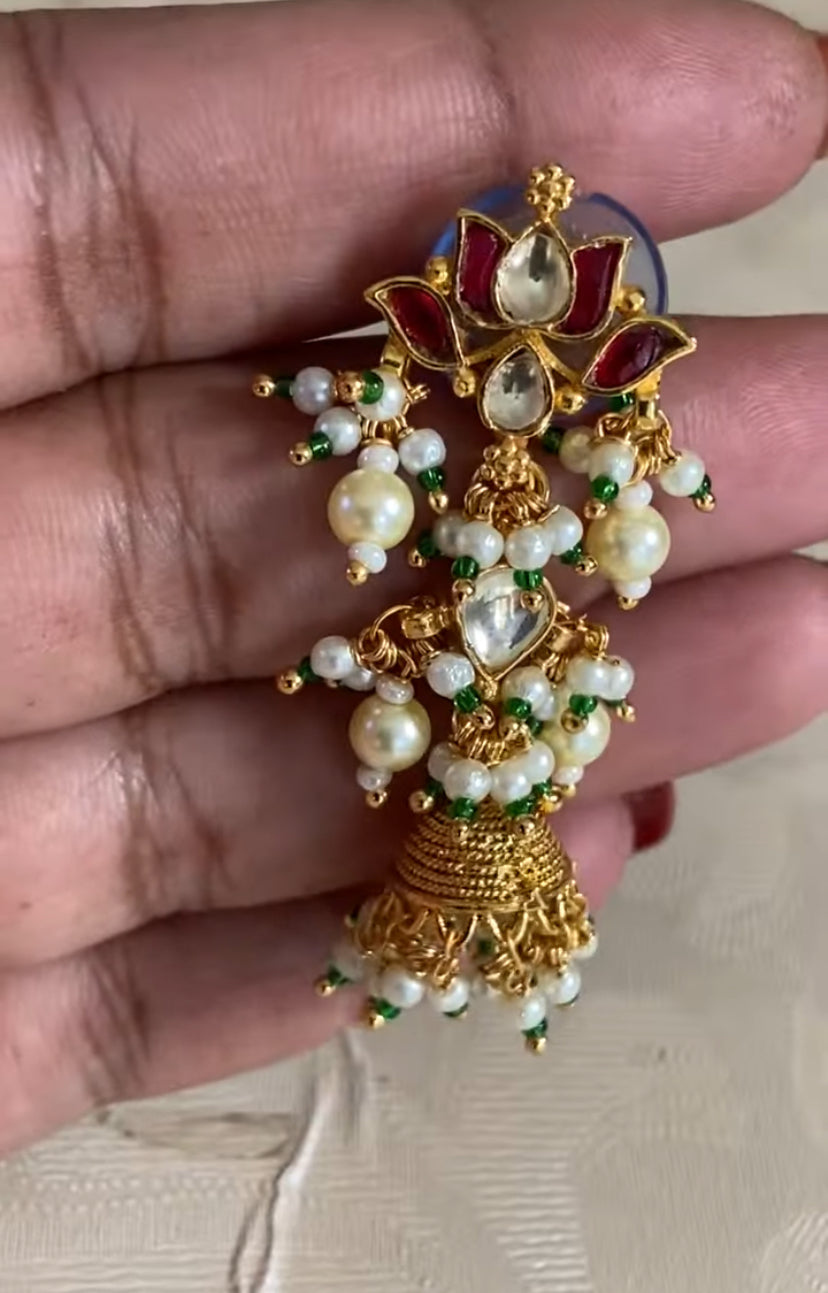 Ahamadabadi Kundan Choker Set | Handmade jewelry | Indian jewelry in USA