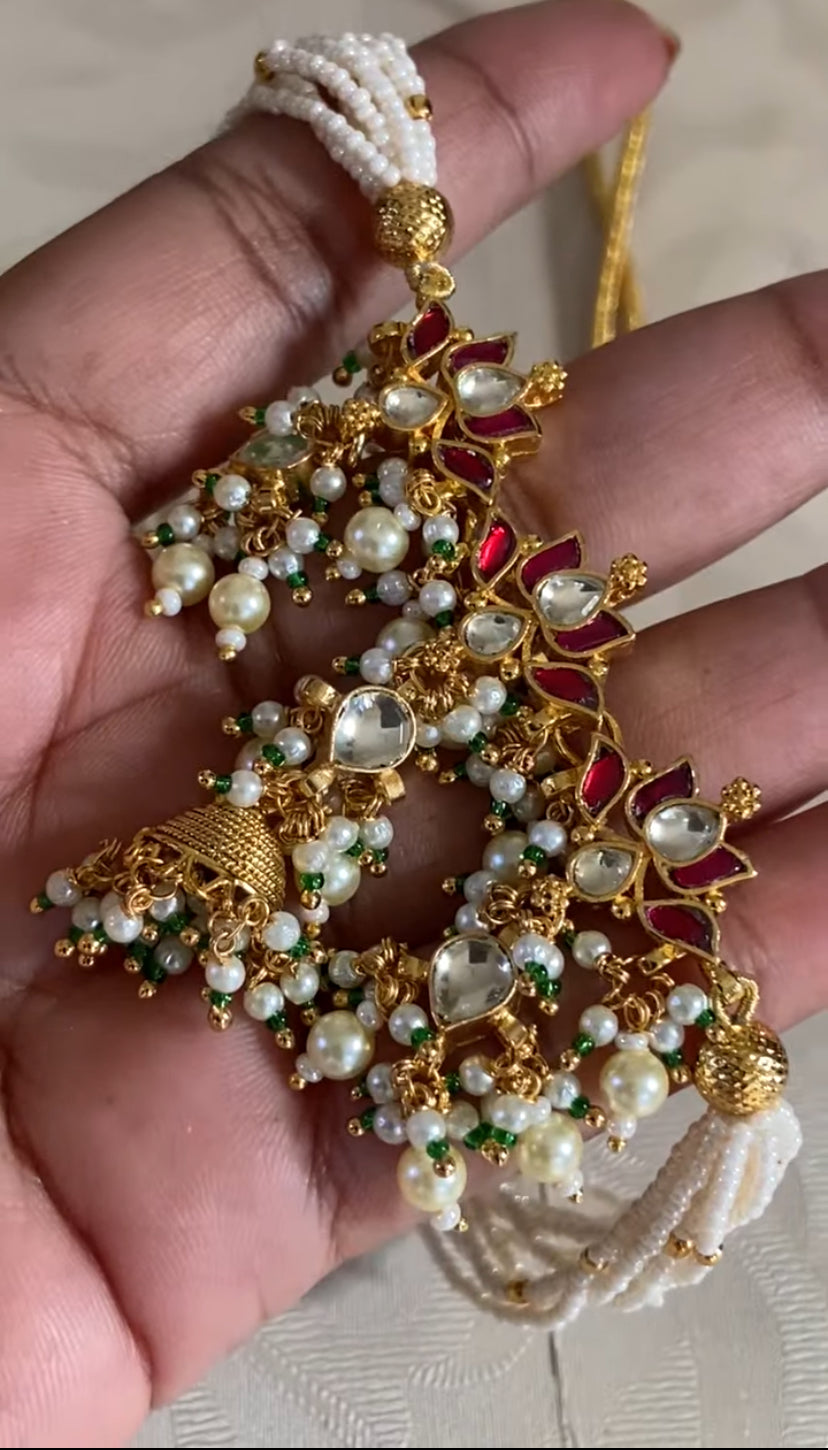 Ahamadabadi Kundan Choker Set | Handmade jewelry | Indian jewelry in USA