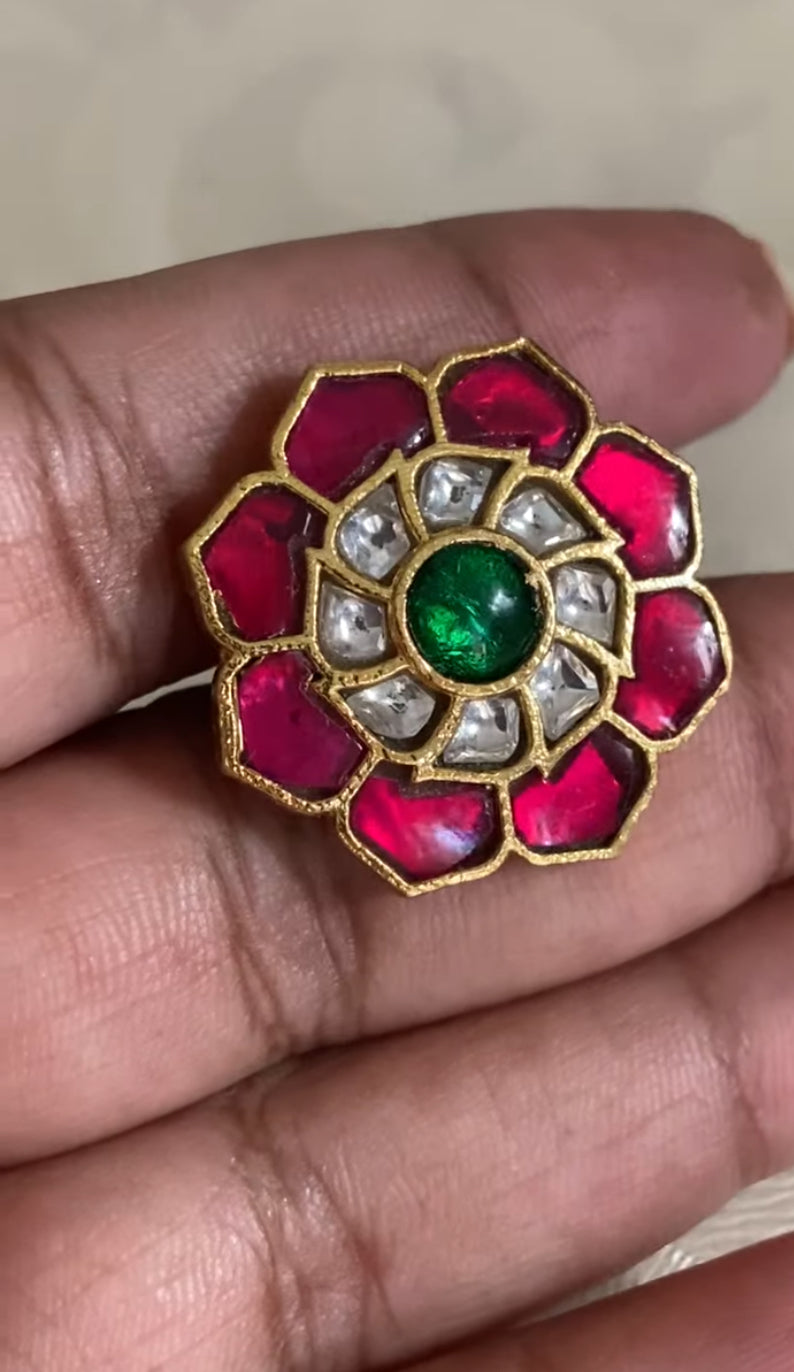 Jadau Kudan Pearl Choker With Studs | Indian Necklace