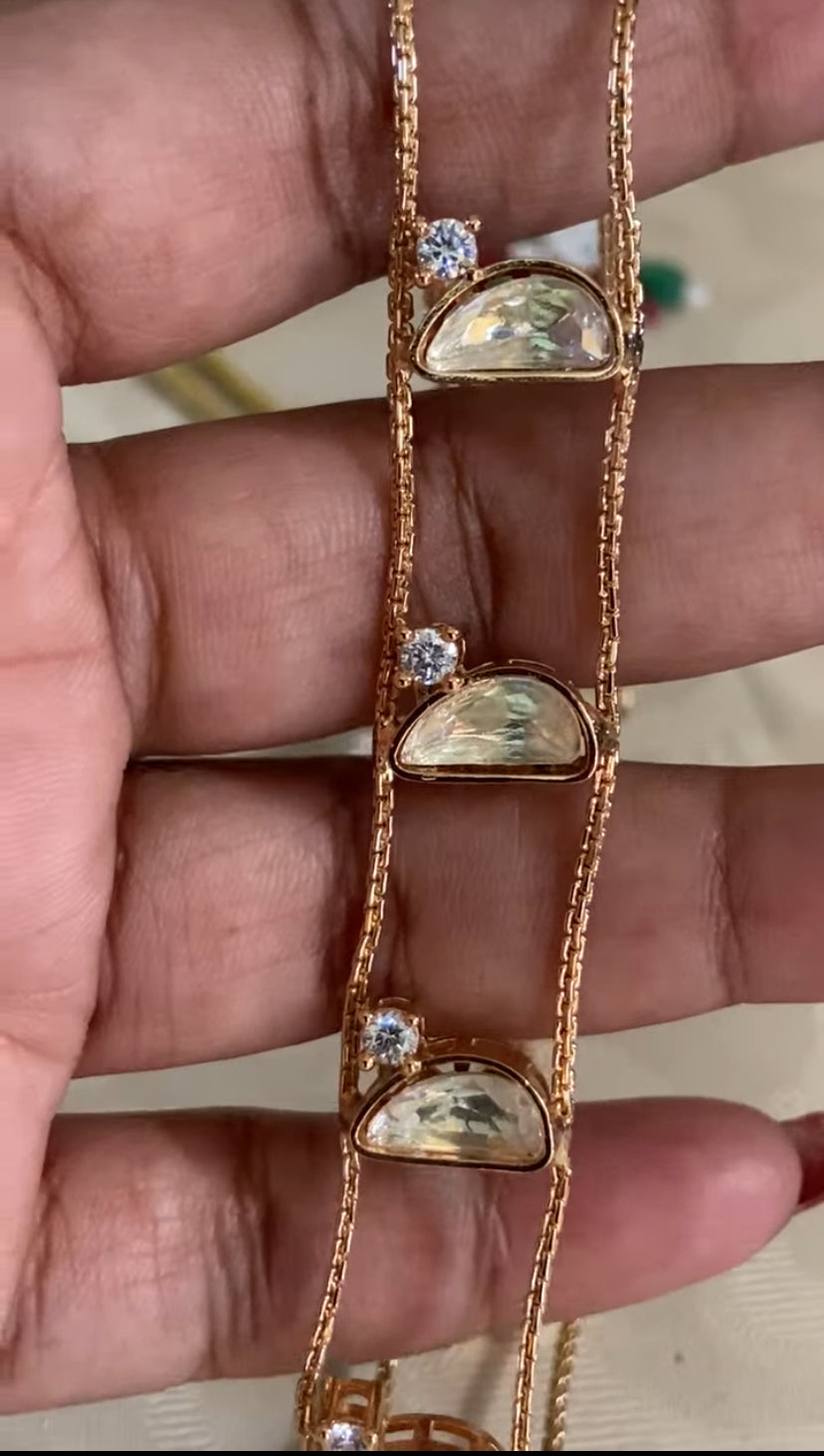 Moissanite Polki Choker Set | Indian Jewelry In USA