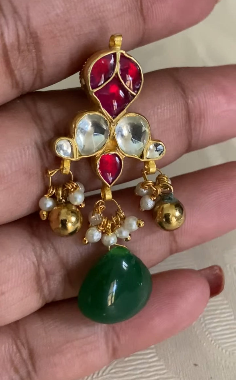 Ahamadabadi Kundan Choker Set | Handmade jewelry | Indian jewelry in USA