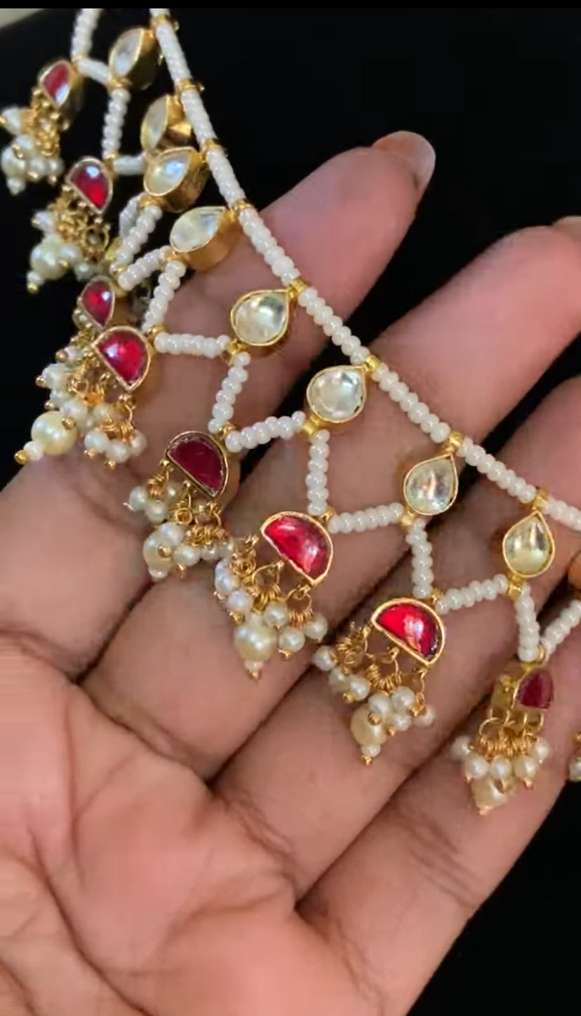 Ahamadabadi Kundan Choker Set | Handmade jewelry | Indian jewelry in USA