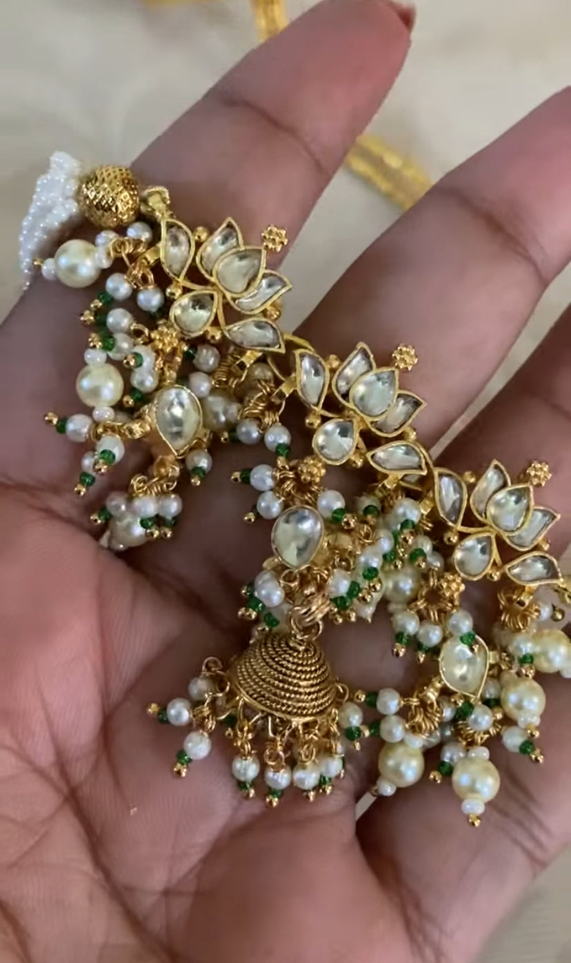 Ahamadabadi Kundan Choker Set | Handmade jewelry | Indian jewelry in USA
