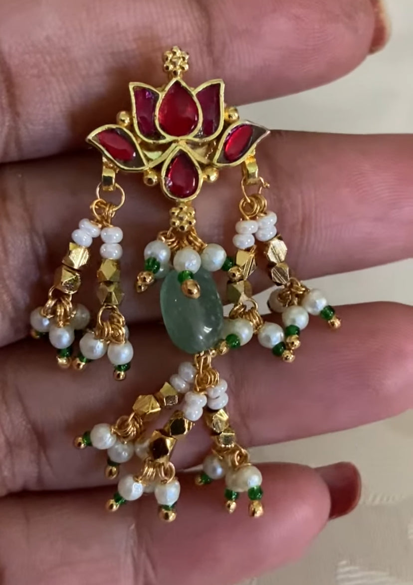 Ahamadabadi Kundan Pearls Choker Set | Handmade Indian Jewellery