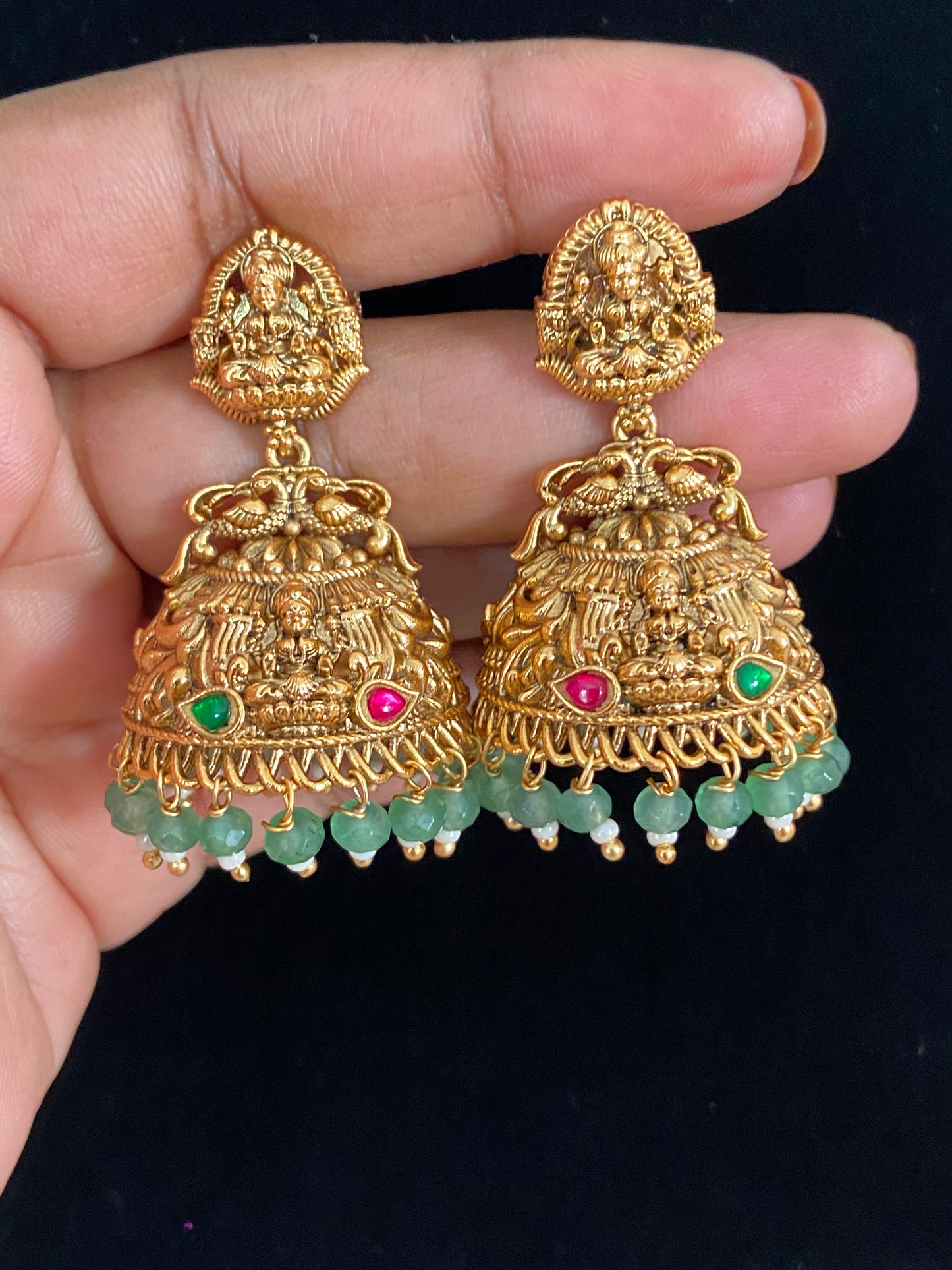 Traditional Temple Jumki Earrings | Indian Earrings | Gift Idea