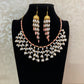 Coral Pearl Blossom Necklace Set | Indian jewelry in USA | Gift Idea